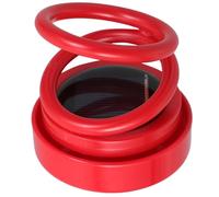 WRITWAA Diffuseur Parfum Voiture Solaire Chauffage Moléculaire Portable, Design Double Anneau Rotatif, Matériau Abs et Silicone Cristal, pour Décor Tableau de Bord Véhicule