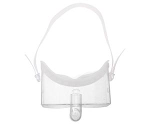 WRITWAA Dispositif de brumisation oculaire - Protection oculaire en silicone - Cache-œil transparent pour testeur de brumisation et appareil hydratant, 14,5 x 6,1 x 5,3 cm