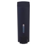 WRITWAA Distributeur de Savonnette Mural Bouteille Noire, à Bouton-poussoir | Large Ouverture, Tête de Pompe Amovible, Design sans Goutte, Usage Maison et Toilettes Publiques