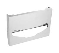 WRITWAA Distributeur Mural Grosse Capacité Extraction Papier Main de Couvre-sièges de Toilette en Acier Inoxydable Argenté Design Moderne pour Salle de Bain et Toilettes Publiques