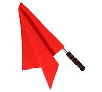 WRITWAA Drapeau de Signalisation D’Arbitre Rouge Poignée Mousse Antidérapante Drapeau de Compétition Léger pour Football Volley-Ball et Athlétisme Équipement Manuel pour Arbitres et