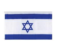 WRITWAA Drapeau National D’Israël en Polyester 90X150 CM Drapeau Décoratif Léger et Résistant à la Décoloration pour Jardin Fêtes et Usage Extérieur