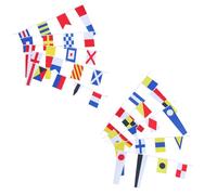 WRITWAA Drapeaux pour bateaux avec pavillons de signalisation internationaux en polyester, bannière nautique pour décoration marine et communication lors d'événements marins