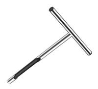 WRITWAA Échantillonneur de Sol Manuel 31x15 Cm en Acier Inoxydable 304 Poignée en T, Outil Métallique D'échantillonnage pour Jardin, Pelouse et Analyse du Sol, Sonde de Prélèvement Solide