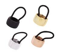 WRITWAA Élastiques à Cheveux 4Pcs Corde Fine pour Queue de Cheval Accessoires Pratiques Vie Quotidienne Élastiques Résistants