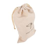 WRITWAA En Toile De Jute à Coiffure Sèche-cheveux à Cordon Portable De Rangement à Cordon Trousses De Toilette Pochette Rangement Porte Feuille Sacs à Cordon Lin Beige