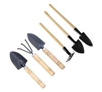 WRITWAA Ensemble 6 Pcs D’Outils de Jardin à Main pour Plantation, Pelle à Main et Râteau en Fer Manche en Bois, Kit Jardinage pour Plantes D’intérieur, Fleurs en Pot, Légumes et Bonsaïs