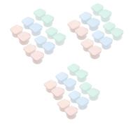 WRITWAA Ensemble De 18 Porte-Lentilles Fournitures en Vrac Étui À Lentilles Conteneur À Lentilles pour Adultes