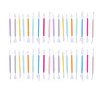 WRITWAA Ensemble de 4 Outils de Sculpture en Plastique pour poterie - Outils de modelage à Double extrémité pour Argile autodurcissante, idéale pour la céramique et la pâte polymère -