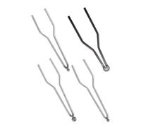 WRITWAA Ensemble de 4 Pointes de Pyrogravure Électrique en Métal Argenté, Élément Chauffant Rapide, Portable et Pratique pour Divers Projets en Déplacement