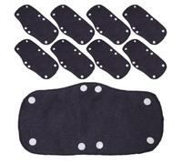 WRITWAA Ensemble de 9 Accessoires pour Casque de Chantier : Bande Anti-Transpiration réutilisable, Doublure de Rechange en Coton ignifugé Lavable pour Casque de Soudeur et de Chantier.