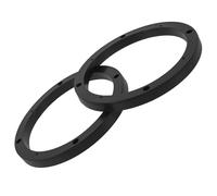 WRITWAA Entretoise de Haut-Parleur de Voiture pour Système Audio Automobile Lot de 2 Pièces 6,5 Pouces en Plastique Noir, Coussinet D'espacement pour Porte de Voiture
