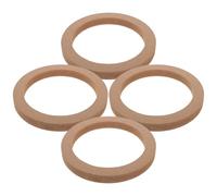WRITWAA Entretoise Lot pour Haut-Parleur 2 Paires de Voiture 6,5 Pouces, en MDF, Couleur Khaki, Speakers, Installation Facile, Projet de Modification Audio Véhicule, pour Camions