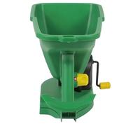 WRITWAA Épandeur de Semences Manuel Portable Vert Semoir à Manivelle Compact pour Jardinage Épandeur d'Engrais Léger et Polyvalent Pelouse et Culture Agricole