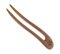 WRITWAA Épingle à Cheveux Rétro Bois Forme de U pour Chignon Accessoire de Coiffure Vintage Baguette à Cheveux Décorative
