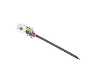 WRITWAA Épingle Cheveux Ancienne Baguette à Cheveux à Motif Floral Fourchette Orientale Pince à Chignon Décorative Accessoires Coiffure Traditionnels