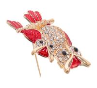 WRITWAA Épingle en Alliage de Chouette Élégante et Créative avec Cristaux, Petite Épingle à Poitrine pour Décoration et Accessoires de Fête ou Banquet