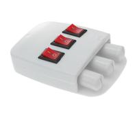 WRITWAA Équipement Expérimental Optique à Trois Sources Lumineuses Blanc en Plastique pour Démonstration Visuelle du Principe de Réflexion Lumière en e Physique