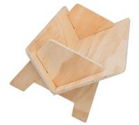 WRITWAA Étagère à Livres en Bois Beige pour Bureau Moderne, Rangement Simple Surface Inclinée, Facile à Assembler, pour Atelier et Maison