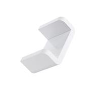 WRITWAA Étagère à Savonnette Murale en Plastique Design Adhésif sans Trace Blanche Étanche pour Organisateur de Salle de Bain et Rangement Cosmétique