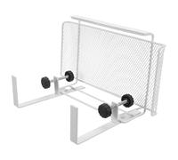 WRITWAA Étagère de Bureau à Pince Blanche Petite Taille Panier de Rangement en Acier au Carbone Réglable Plateau Gestion Câbles sous Bureau Support Suspendu pour Organisation