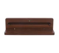 WRITWAA Étui à Stylos en Bois de Noyer Noir, Boîte de Rangement à Clapet pour 1 Stylo, Organisateur de Bureau Vintage, Petite Boîte Rangement Bois Pratique et Élégante