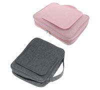 WRITWAA Étui Biblique Portable en Polyester avec Poignée et Support, Lot de 2 Pièces pour Protéger la Bible Documents Lors des Études et Cultes