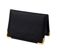 WRITWAA Étui de Protection Design Multi-grilles en PU Noir pour Carte Bancaire Protège Carte et Identités pour Shopping et École