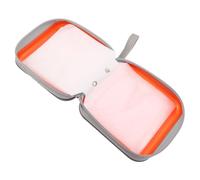 WRITWAA Étui de Rangement CD 48 Disques, Boîtier Rigide Plastique Orange, Double Face Renforcé, Portable Poignée, Protection Anti-Rayures pour Voiture, Voyage et Maison