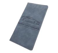 WRITWAA Étui Multifonction PU pour Assurance Automobile Et Documents De Conduite Porte-Cartes Slim Et Élégant pour Licences Et Identité Accessoire Pratique pour Conducteurs Profond