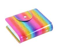 WRITWAA Étui pour Plaque à Ongles Nail Art 20 Cartes Format Carré Pochette de Stamping Colorée Rangement Voyage Professionnel