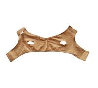 WRITWAA Facial Amincissant V Line en Tissu, Jugulaire Réglable, Liftant pour Visage Fin et Menton Relevé, Ceinture de Modelage Réutilisable pour Soins du Visage, Teint Naturel, Taille L,