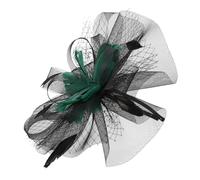 WRITWAA Fascinator Tulle et Plume Accessoire Élégant pour Mariages et Tea Parties Bandeau Chic et Confortable à Porter