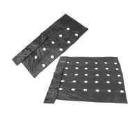 WRITWAA Film plastique de culture végétale perforé 2pcs 32.8x3.11ft noir pour exploitation agricole et serre protection du sol perméable à l'air