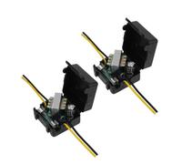 WRITWAA Filtre Anti-Bruit pour autoradio 12V 2pcs en Noir avec Suppression d’interférences pour équipements Audio et vidéo Voiture Filtre réducteur de Bruit pour chaîne Hi-FI
