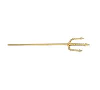 WRITWAA Fourche du Diable en Plastique Or, Accessoire de Déguisement Halloween Réutilisable Design Antique, Facile à Nettoyer pour Soirée Cosplay et Fête