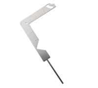 WRITWAA Gabarit de Reliure en Acier Inoxydable, Outil Multifonction pour Scrapbooking, Règle de Guide de Couverture de Livre, Accessoire Précis pour Création D’albums et Carnets, Découpe