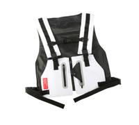 WRITWAA Gilet Réfléchissant Multifonction Homme à Poches, Taille Ajustable | Tissu Blanc, Épaules et Taille Réglables, Usage Survie et Feu de Forêt, pour Cyclisme et Course