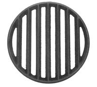 WRITWAA Grille de Cheminée Ronde en Fonte 25 CM Résistante Haute Température pour Barbecue et Cheminée Intérieure Accessoire Solide Ventilation Optimale pour Cuisson Charbon de Bois en