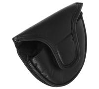 WRITWAA Housse de Putter de Golf en Cuir PU Noir, Bien Cousue et Résistante aux Dommages, Forme Maillet, Voyage Rangement