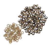 WRITWAA Œillets À Noyau De 100 Sets (4x8x7mm) En Métal Pour Travaux De Cuir Et Loisirs Créatifs