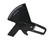 WRITWAA Instrument de mesure de l'épaisseur de graisse mesureur de graisse testeur de graisse corporelle pied à coulisse testeur de pli cutané calculateur de perte de poids Noir