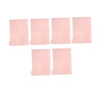 WRITWAA Intercalaires Détachables Indexation et Signalisation en Pp Rose pour Classeur 6 Pièces pour Organiser Fichiers et Recherches