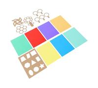 WRITWAA Jeu de Découpage en Plastique Transparent pour Arts Créatifs, Garçon et Filles en teliers DIY Réutilisables