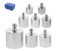 WRITWAA Jeu de Poids D’étalonnage M2 1000g Plaqué Chrome avec Pince à Épiler, Ensemble Professionnel pour Balances Cuisine et Électroniques, Calibrage Précis pour Usage Laboratoire