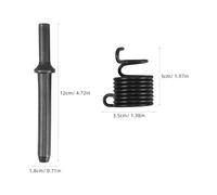 WRITWAA Jeu de Têtes à Riveter Pneumatique en Acier Allié 3-8 MM Têtes Pleines et Semi-Creuses Kit 2 Pièces Ressort Accessoire pour Marteau Pneumatique pour Rivetage Métal et