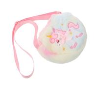 WRITWAA Joli Paquet Bandoulière Peluche de Cœur pour Filles, Doux et Confortable avec Sangle Réglable, pour L'école Shopping