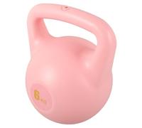 WRITWAA Kettlebell Réglable pour Entraînement de Force à Domicile 6kg en Pe Design Chic Rose, Poignée Antidérapante Équipement Fitness Pratique et Stylé