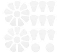 WRITWAA Kit Créatif Patchwork DIY 1 Pièce Gabarit en Papier Robuste 40 Pétales et 4 Cœurs pour Couture Portable, Règle de Découpe Précise pour Loisirs Créatifs et Quilting Débutants