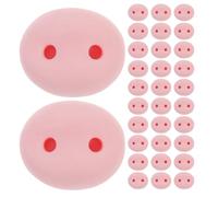 WRITWAA Kit de 100 Nez de Cochon à Faire soi-même - Nez d'animaux en résine - Figurines de cochons à fabriquer soi-même, pour projets de Crochet, feutrage à l'aiguille et décorations de